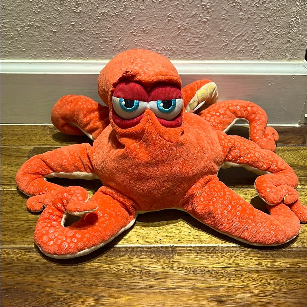 Orange Plush Octopus Toy
